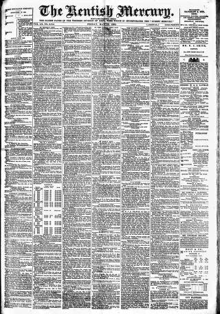 cover page of Kentish Mercury published on May 13, 1892